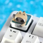 Lipu Friends: Whimsical Characters Keycaps, translucent resin for vibrant design, adding an adorable touch to your keyboard.