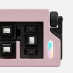 Multiple views of the M7 mini pad keyboard with BCP switches, showcasing its minimalist design and premium build for gamers and typist.