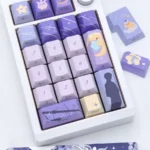 Xavier Keycap Set gallery, revealing crisp legends and vibrant accents from diverse angles. Premium character-inspired design.