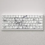 Exquisite Yae Sakura PBT keycaps set with Cherry profile, showcasing delicate pink blossoms for a serene keyboard garden aesthetic.