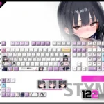 Exclusive Yamada Anna Keycaps Set Dangers in My Heart PBT set, featuring vibrant anime character art for ultimate desktop personalization.