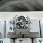 Stunning Ryo Yamada titanium ESC keycap for Bocchi the Rock!, featuring vibrant, precision-engraved anime art on its durable surface.