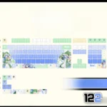 Playful Yoshino Himekawa PBT backlit keycap set featuring vibrant green tones and a front translucent design from Date A Live.