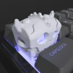 Detailed views of the handcrafted 3DThe Legend of Zelda: Bokoblin Chest Keycap from multiple angles, highlighting its unique artistic craftsmanship.