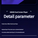 AMG65 Smart Screen Tri-Mode Mechanical Keyboard in Blackberry Pink Contour, showcasing sleek glazed switches and vibrant sound-reactive RGB lightning.