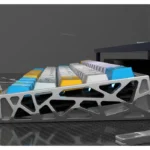 Gallery of Angel Keycaps Set with shimmering pearlescent PBT, revealing intricate celestial motifs and their ethereal glow for magnetic keyboards.