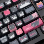 Different angles of the unique handcrafted Batman Keycap Set, revealing its artistic sculpted form and intricate details perfect for collectors.