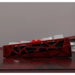 This Blood Rose Keycaps Set variant showcases a shimmering gothic pearlescent metallic finish in a small, elegant set, evoking dark romance.