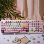 Official Bocchi the Rock! Hitori Gotoh keycap set featuring vibrant anime art for a playful, premium keyboard aesthetic.