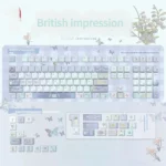 Unique, British Impression Series Keycap Set, featuring an Cherry profile side-lit small set for a sophisticated desk upgrade.