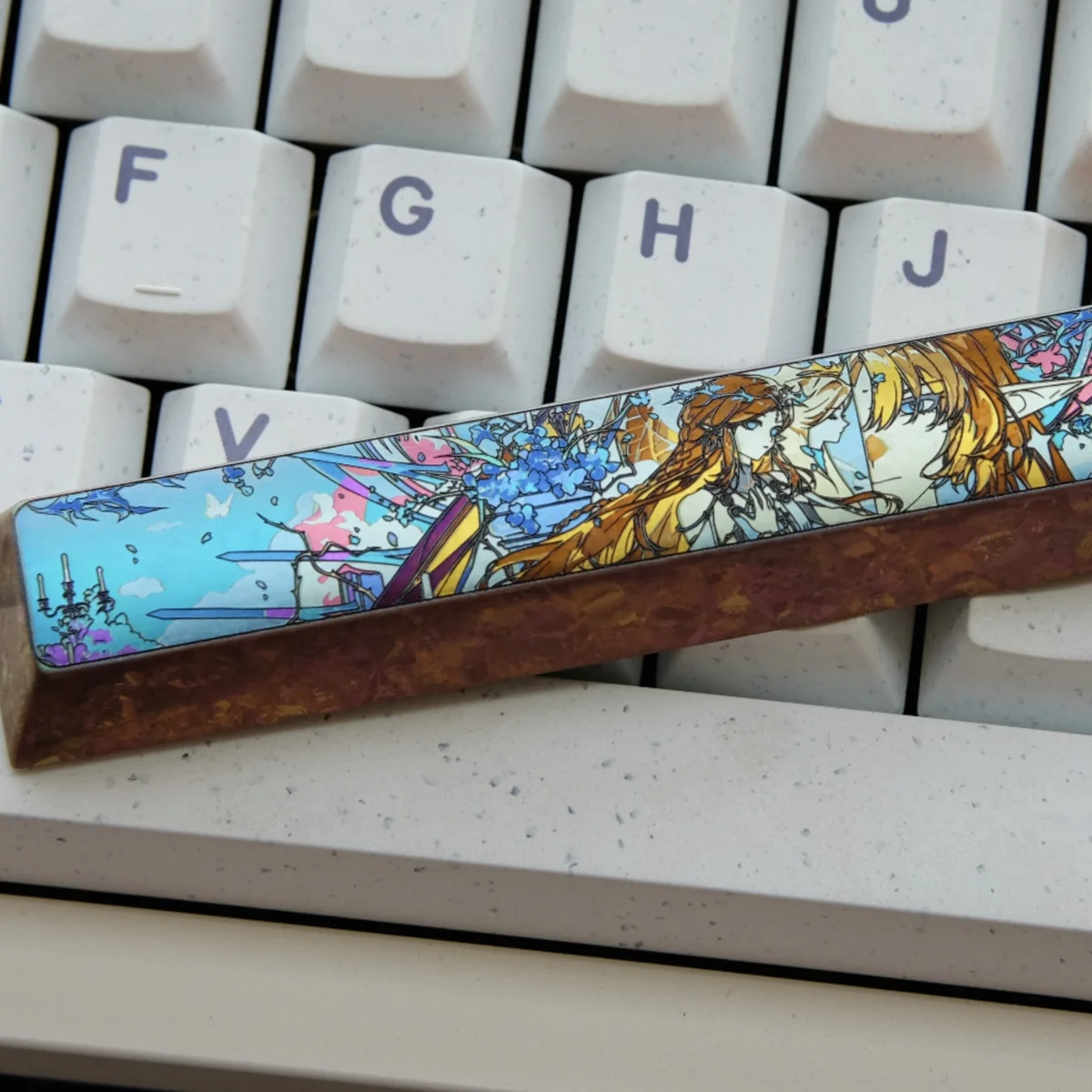 Multiple angles of a sleek, industrial Cartethyia Space Key, showcasing its aerospace-grade alloy durability and robust craftsmanship.