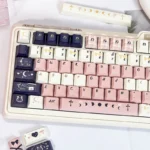 Cupid The Poetry Elegant PBT Keycap Set showcasing its romantic Eros theme, durable PBT material, delicate legends, and premium muted color palette.