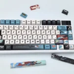 Main image of an exclusive handcrafted DC Comics Superman-Batman artisan keycap set, showcasing intricate superhero artistry for keyboard enthusiasts.