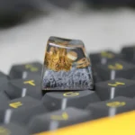 Detailed views of the exclusive handcrafted Naruto Demonic Statue of the Outer Path artisan keycap, revealing its dark, formidable sculpting and ancient, powerful aesthetic.