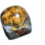 Multiple views of the exclusive handcrafted Naruto Demonic Statue of the Outer Path artisan keycap, showcasing its dark, formidable, and intricately sculpted resin details.