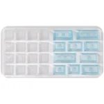26-piece Designer Frosted PC Keycap Supplement Set, featuring translucent accents for a modern minimalist aesthetic.