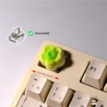 Handcrafted Chinese Pastry Art Keycaps art pieces, featuring exquisite miniature Chinese pastries and floral designs from diverse angles, highlighting their intricate design.