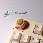 This Chinese Pastry Art Keycaps gallery features exquisite handcrafted Chinese pastry art from various angles, revealing intricate miniature details and delicate design.