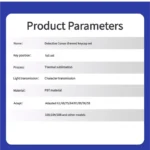 Iconic Detective Conan PBT keycaps set with a sleek, mysterious aesthetic, featuring illuminating side-printed legends for a unique glow.