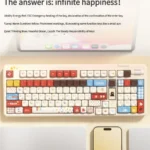 Super Player retro gaming keycap set, playfully displayed from various angles. Features vibrant primary colors and bold pixel art for a nostalgic gaming art.