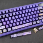 Exclusive Genshin Cyno Keycap Set: a handcrafted metallic coating art piece. It displays Cyno's iconic aesthetic, intricate details, and a striking finish.