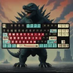 Iconic Godzilla backlit keycaps set showcasing intricate mechanical details and vibrant translucent elements for a premium epic keyboard experience.