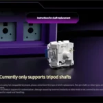 Dynamic gallery views of the Hacker KB02 Tri-Mode Gaming Keyboard, emphasizing its compact, hot-swappable design and vibrant RGB lighting for a premium look.