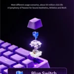 Sleek Hacker KB02 Tri-Mode Gaming Keyboard gallery revealing its compact form factor, dynamic RGB lighting, and hot-swappable keys from various premium angle.