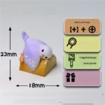 Whimsical handcrafted 3D artisan parrot Parrot Hugging Stump featuring a vibrant purple parrot hugging a wooden stump with a delicate peony.