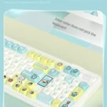 Exclusive Hangyodon Clownfish PBT keycaps set, featuring playful, vibrant orange and white clownfish art for a unique oceanic keyboard theme.