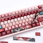 Artistic Jiaoqiu Keycap Set: an exclusive Honkai: Star Rail artisan keycap set with elegant character designs and vibrant, intricate detailing for collector & fans,