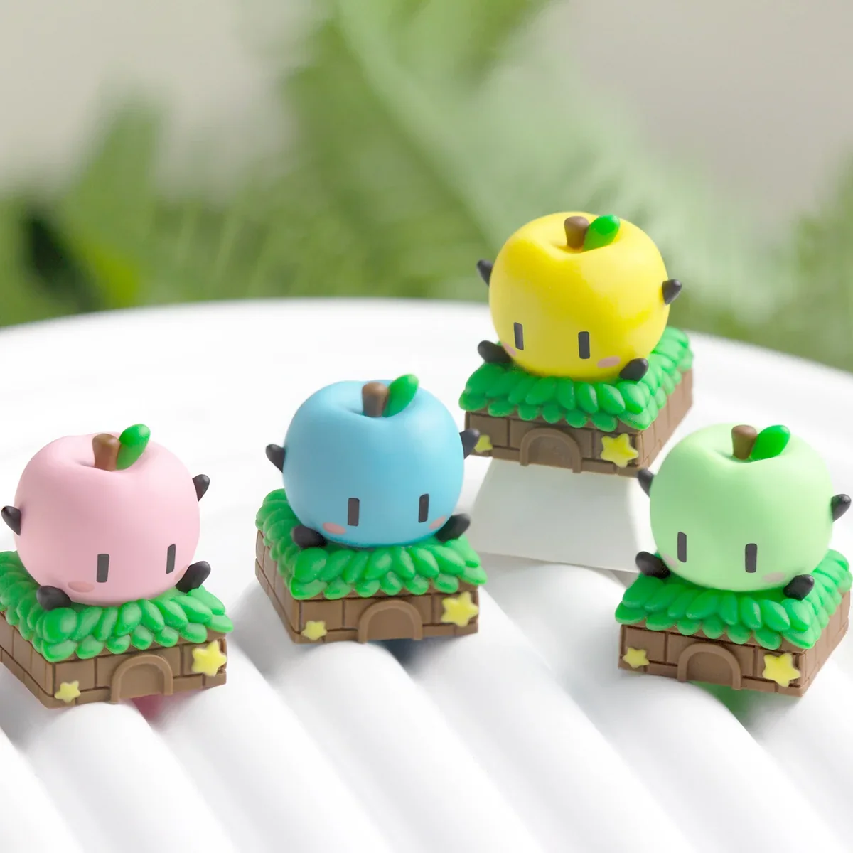 Handcrafted Stardew Valley Junimo ESC keycap, a whimsical pixel art character vibrantly brought to life in detailed resin.