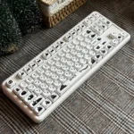 Striking Klein Moretti cat keycaps set made from premium PBT, showcasing iconic minimalist feline art for a modern keyboard setup.