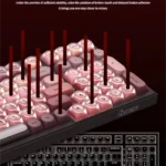 M99 Magnetic Switch Mechanical Keyboard in various views, emphasizing its charming cosmetic design, soft colors, and playful, ultra-responsive switches.