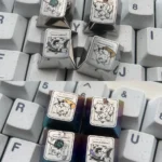 Experience the premium Characters Titanium Pokemon Artisan Keycap, featuring a lustrous, intricately sculpted design with dazzling iridescent and sleek polished design.