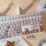 BanG Dream! It’s MyGO!!!!! anime character PBT keycaps set in a vibrant product gallery, showcasing detailed illustrations and premium texture from multiple angles.