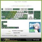 MYGO Rana Kaname Luminous PBT keycaps set showcase vibrant anime-inspired character art with stunning all-side RGB light-through illumination.