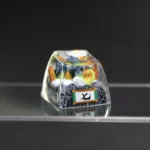 Vibrant, handcrafted Naruto artisan resin keycap featuring the intricate sculpture of Chomei, the Seven-Tails, a unique collectible.