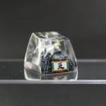 Exquisite handcrafted Naruto Five-Tails artisan keycap, showcasing vibrant sculpted resin detail of the mythical beast.