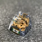 Handcrafted resin Naruto Ten-Tails Six Paths Sage SA keycap showcasing intricate dark details from multiple angles, highlighting its powerful, mystical design.