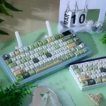 Cozy Oden PBT Keycap Set. Whimsical oden art with a warm, cozy culinary aesthetic. Durable PBT and ergonomic profile for comfortable typing.