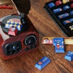 Cozy Comfort Nutcracker PBT keycap set gallery, showcasing unique earthy walnut tones, premium PBT material, and natural aesthetic from multiple angles.