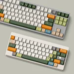 Premium T52 green PBT keycap set showcasing durable PBT and crisp legends for a clean, modern aesthetic.