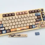 Close-up of the artistic Rei Furuya MDA keycap set, an exclusive Detective Conan collectible, capturing its iconic design and unique charm.