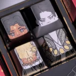 Multiple views of the Sultan's Game Keycap Set, an exotic metallic coating artisan collectible with a premium metallic finish and opulent Arabian aesthetic.