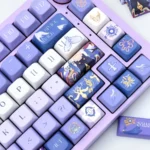 Sunday Artisan Impressionist MDA profile keycaps set from various angles, highlighting the handcrafted painterly landscapes and soft, master-inspired hues.