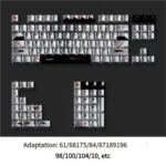 Shimmering Pearlescent Unicorn PBT Keycaps set, angled view revealing iridescent fantasy colors and a premium metallic sheen.