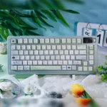 Waiting For You Series Keycap Set. Playful campus keycap set with whimsical school-life illustrations in soft colors, evoking cherished school time.