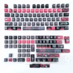 Exclusive Wriothesley 2.0 Side-Print Keycaps Set with multiple views highlighting deep blue, ice accents, and sleek side-printed legends.