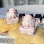 Xavier Celestial Artisan Keycap. Multiple views reveal its dreamy sculpt, intricate details, luminous accents. Exclusive Love & Deep Space collectors.